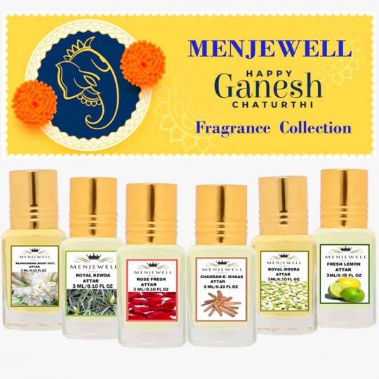 Menjewell  Ganesh Chaturthi Special (6x3ml) Attar 18ml