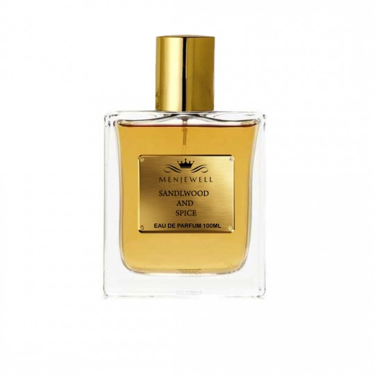MENJEWELL  SANDALWOOD SPICE  Perfume for Men - 100ml | Oriental, SANDALWOOD Perfume for Men           Long-Lasting  | Gift for men | Date night fragrance | Mens Perfume