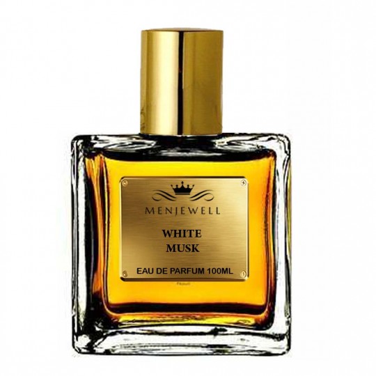 MENJEWELL  White musk unisex Perfume  | Soothing , Luxury skin cream like smell notes of Musk and Amber  Long-Lasting 