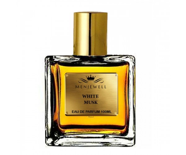 MENJEWELL  White musk unisex Perfume  | Soothing , Luxury skin cream like smell notes of Musk and Amber  Long-Lasting 