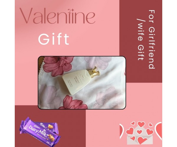 Menjewell Valentines Day Gift Packs For Her-Chocolate,Pendant,Greeting Card Gift Set- Eau de Parfum - 100 ml  (For Women)