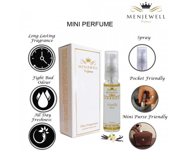 Menjewell Vanilla Dew Fragrance perfume 10ml For Women