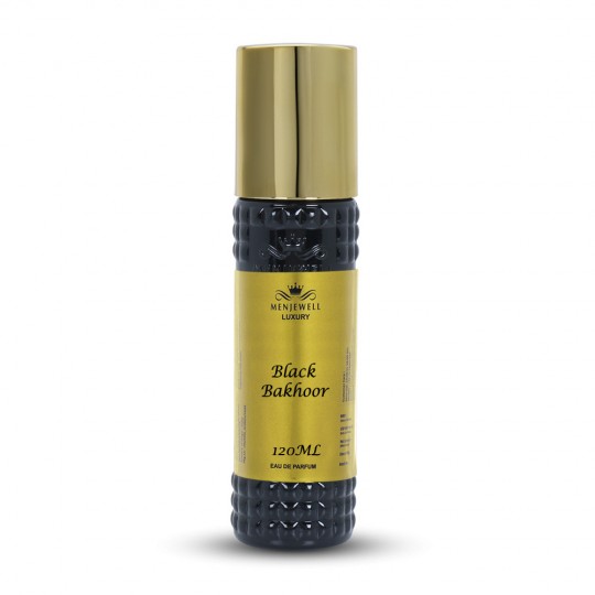 Menjewell Black Bakhoor Perfume For Men - 120 ml  (For Men)