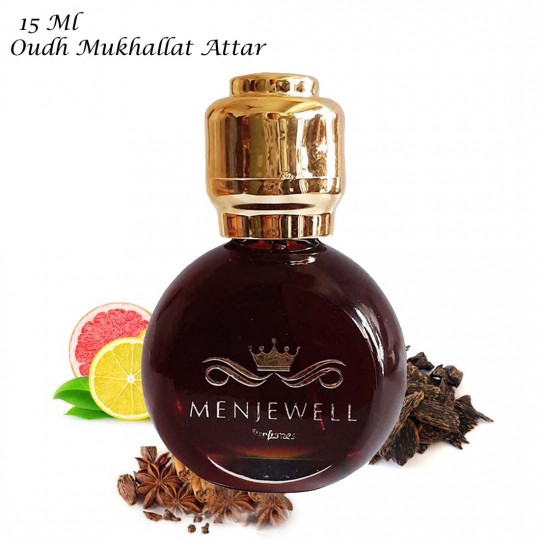 Menjewell Premium Oudh Mukhallat Attar Perfume Floral Attar  (Oud (agarwood))