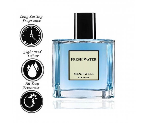 Menjewell Fresh Water perfume for Men,  50ml  |Mairne, Green,  Fresh Spicy, Salty Scent Eau De Parfum | Long-Lasting Men Perfume | Gift for men perfume, Gift for him