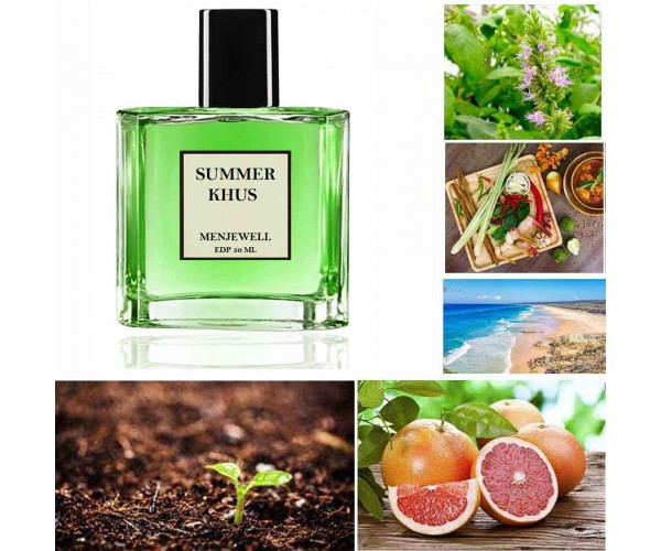 Menjewell SUMMER KHUS Perfume For Men-50Ml