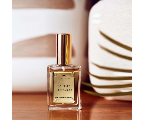 MENJEWELL  EARTHY TOBACCO Perfume for Men  |Fine notes of Tobacco, Amalfi Lemon, Bergamot, Long-Lasting Perfume | Gift for men | Date night fragrance 