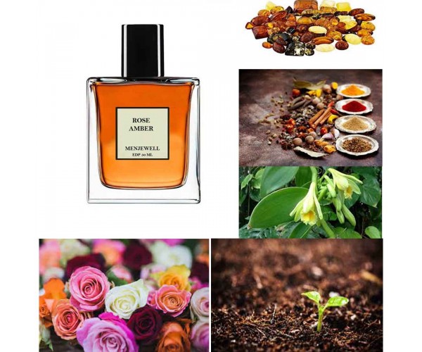 Menjewell ROSE AMBER Perfume For Men|  Eau de Parfum - 50 ml