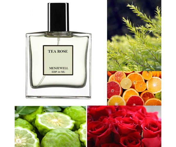 Menjewell TEA ROSE Perfume|Long-Lasting & Premium Warm ROSE Fragrance|Notes of ROSE | Eau de Parfum - 50 ml  (For Women)