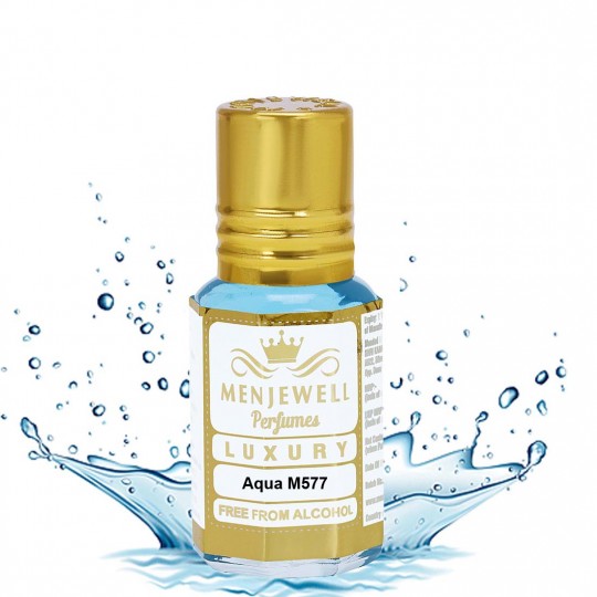Menjewell Aqua Blue Attar/Ittar Roll on Unisex Perfume  6 ML