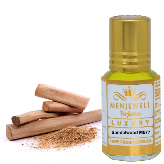 Menjewell Sandalwood Attar/Ittar,Roll on Unisex Perfume 6 ML
