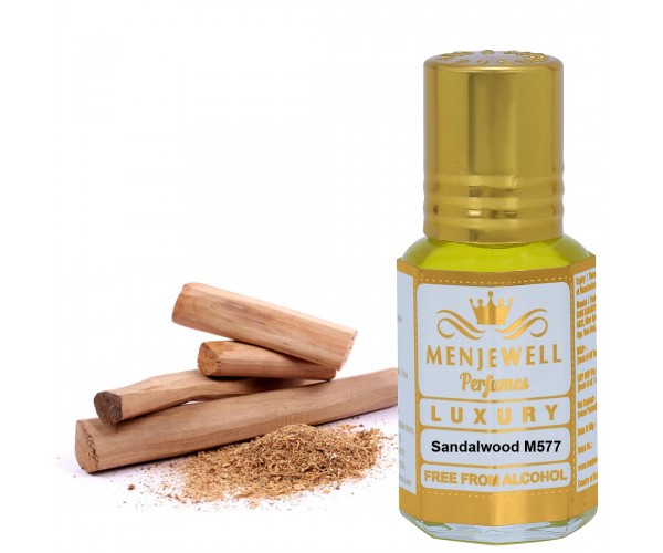 Menjewell Sandalwood Attar/Ittar,Roll on Unisex Perfume 6 ML