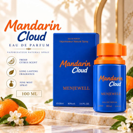 Mandarin Cloud Eau De Parfum for Men Fresh Citrus & Warm Sweet Fragrance, Long Lasting, 100 ml
