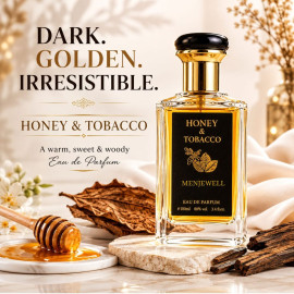 Honey & Tobacco Eau De Parfum for Men Warm Sweet Tobacco Fragrance  | Long Lasting Perfume  | 100 ml