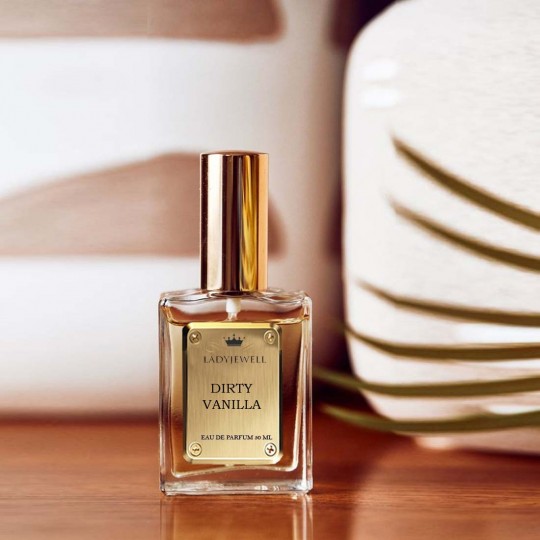 LADYJEWELL  Dirty Vanilla  Perfume |  Long-Lasting & Premium Warm Vanilla Fragrance | Luxury Perfume For Women | Sweet, Warm & Irresistible Notes of Vanilla | Travel-Friendly | High On Fun 50 ML I 