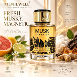 Musk Stellar Fresh Musky Citrus Premium Masculine Fragrance|Long Lasting