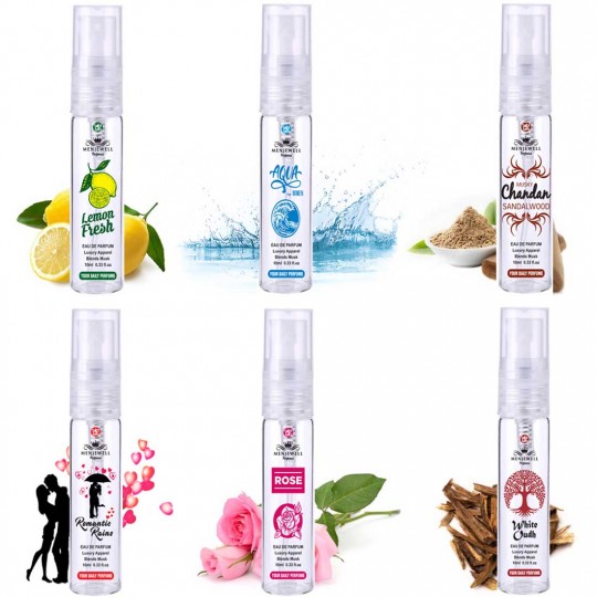 Menjewell Perfumes Set Of 6 For Women(6 x 10 Ml) 60ml perfume 