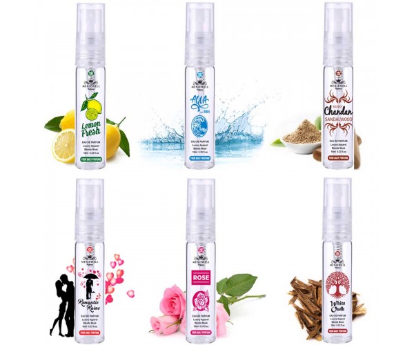 Menjewell Perfumes Set Of 6 For Women(6 x 10 Ml) 60ml perfume 