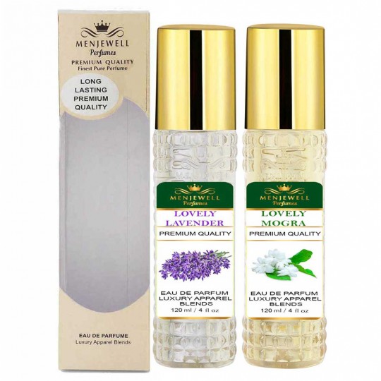 Menjewell Lovely Morga & Lovely Lavender women  perfume combo 240ml