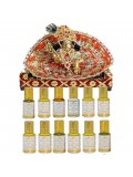 Menjewell Krishna Janmashtami Gift Pack Floral Attar (Sandalwood, Tuberose/Rajniganda, Floral, Kewda, Rose, Champa)