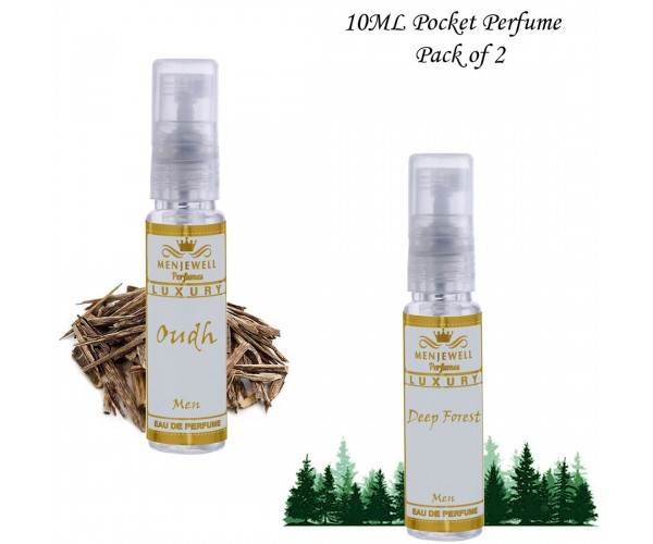 Menjewell Oudh & Deep Forest Pocket Perfume 20ml For Men