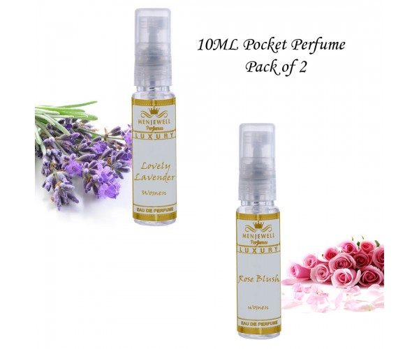 Menjewell Rose & Lavender Perfume 20ml Gift Set for Women  