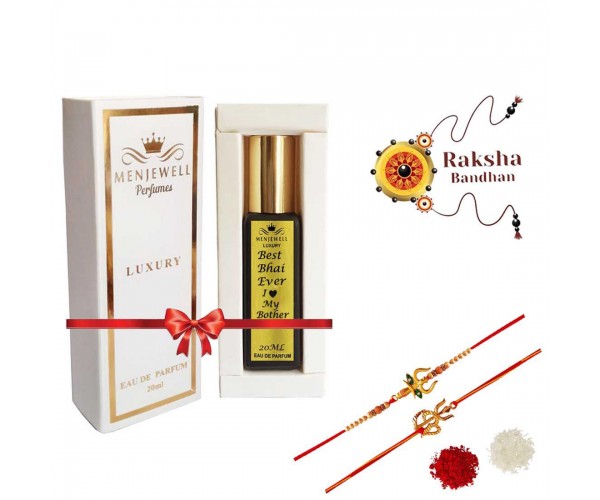 Rakhi, Perfume Set  (20ml Perfume For Brother With 2 Rakhi)