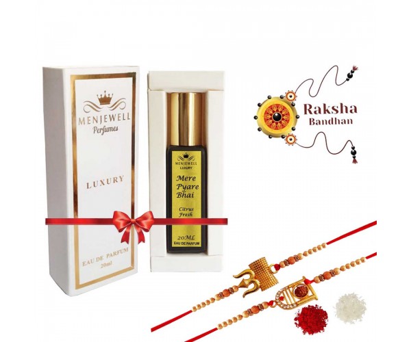 Rakhi, Perfume Set  (Perfume For Brother With 2 Rakhi)