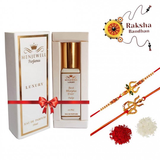 Rakhi, Perfume Set  (Special Perfume For Sister 20ml With 2 Rakhi)