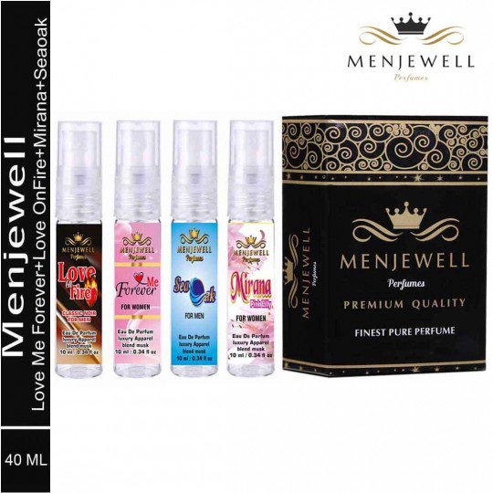 Menjewell Perfume combo( 4 X 10ml)40ml