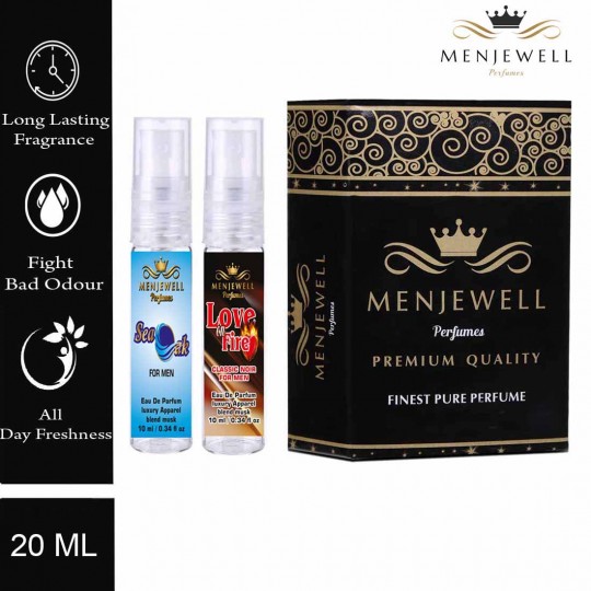 Menjewell Sea Oak & Love On Fire Men Perfume Combo 20ml